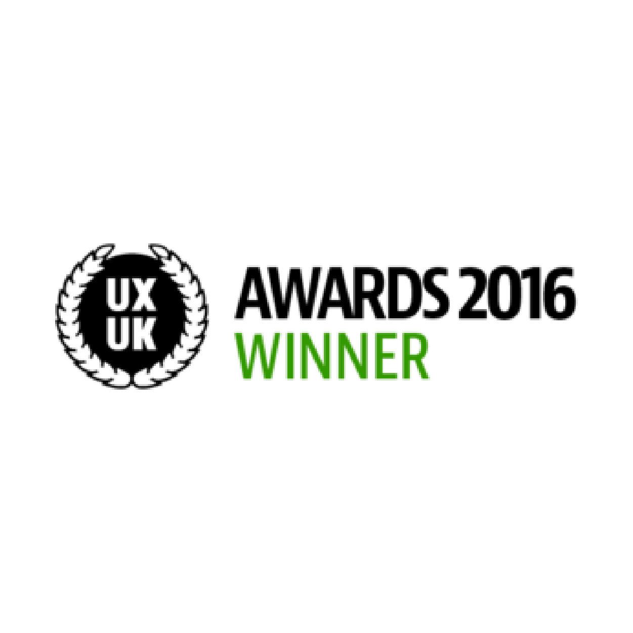 UXUK awards 2016 winner badge